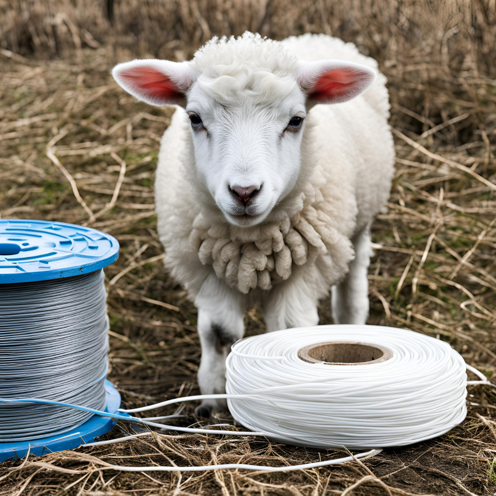Lamb with a fiber spool